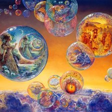 Схема вышивки «Жезефина Уолл "Мыльные пузыри"»