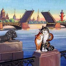 Схема вышивки «кошки и коты...»