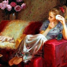 Схема вышивки «Красотка»