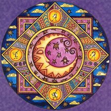 Схема вышивки «месяц (подушка)»