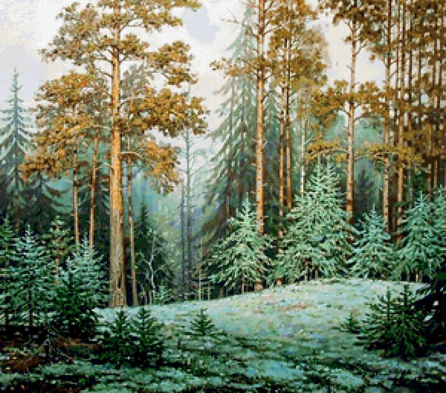 осенний пейзаж - природа, осень, деревья, лес - предпросмотр