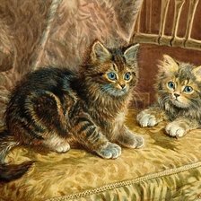 Схема вышивки «котята»