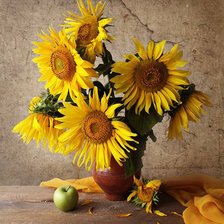 Схема вышивки «подсолнухи»