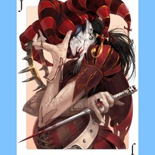 Схема вышивки «Джокер»