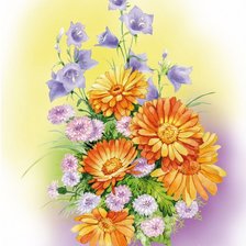 Схема вышивки «букет»