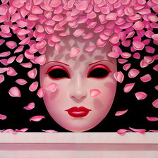 Схема вышивки «маска Венеции 1»