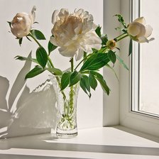 Схема вышивки «пионы»