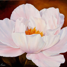 Схема вышивки «пион-1»