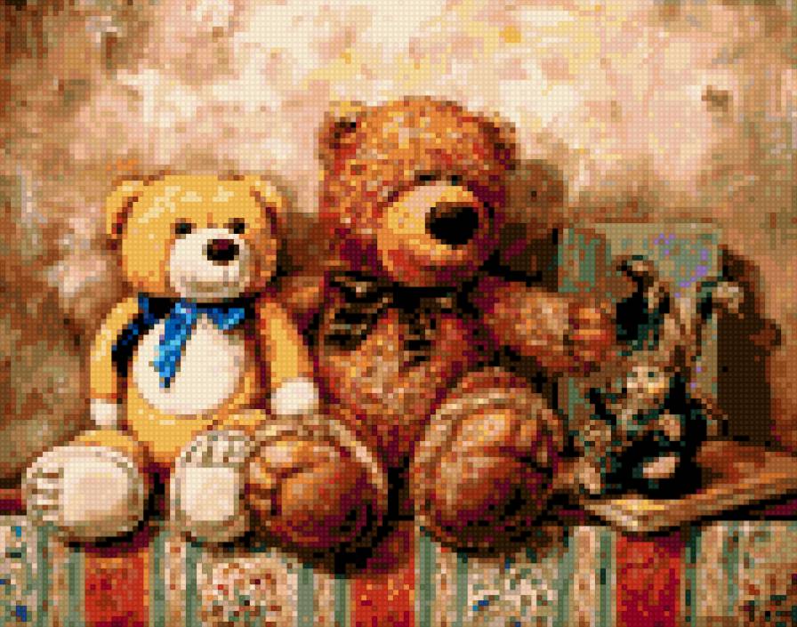 серия "Любимыеигрушки"№3 - игрушки, клоун, мишки - предпросмотр