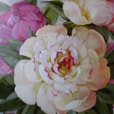 Схема вышивки «пионы-25»