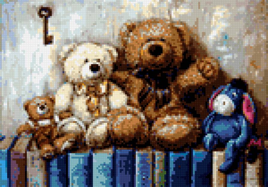 серия "Любимыеигрушки"№5 - книги, игрушки, ослик иа, мишки - предпросмотр