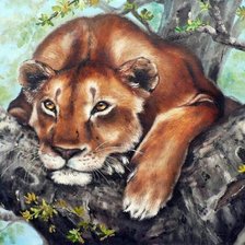 Схема вышивки «В РАЗДУМЬЯХ»