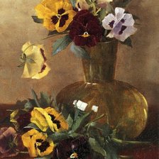 Схема вышивки «фиалки»