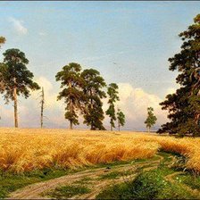 Схема вышивки «Рожь. Шишкин И. И.»