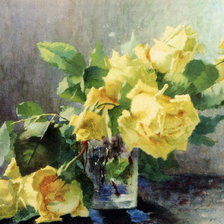 Bucchi Ermocrate Le Rose Gialle итальянский художник