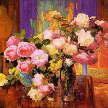 Схема вышивки «Bischoff, Franz (Austrian, practiced mainly in America, 1864-192»