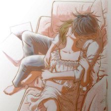 Схема вышивки «поцелуй на диване»