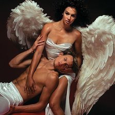 Схема вышивки «Я твой ангел...»