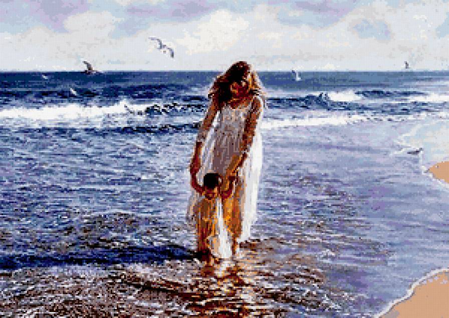 Первые шаги - женина, море, дети - предпросмотр