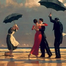 Схема вышивки «Под дождем»