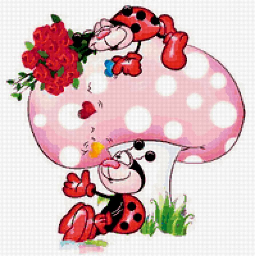 Серия "Божьи коровки" - детское, забавные картинки, насекомые. божьи коровки - предпросмотр