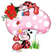 Схема вышивки «Серия "Божьи коровки"»