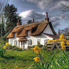 Схема вышивки «дом»