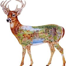 Схема вышивки «Лесной красавец !»