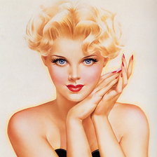 Схема вышивки «девушка»