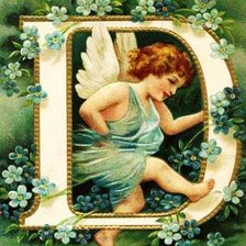 Схема вышивки «ангел»