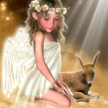 Схема вышивки «ангел»