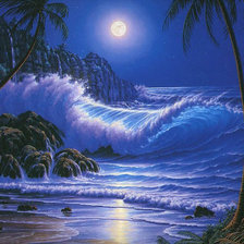 вечер на море