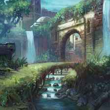 Схема вышивки «развалины»