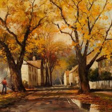 Схема вышивки «Городок»