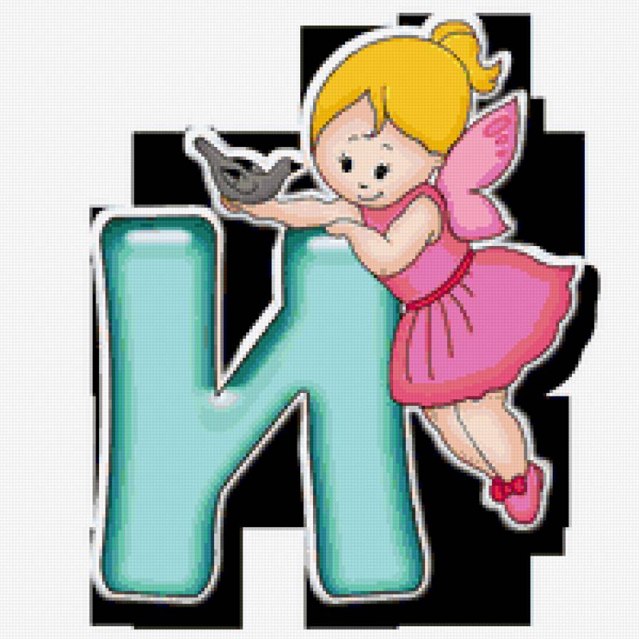 Серия "АЗБУКА" - И - вышиваем для малышей, азбука в картинках - предпросмотр