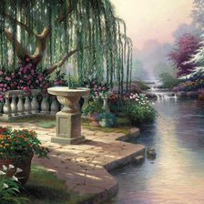 Схема вышивки «Парк»