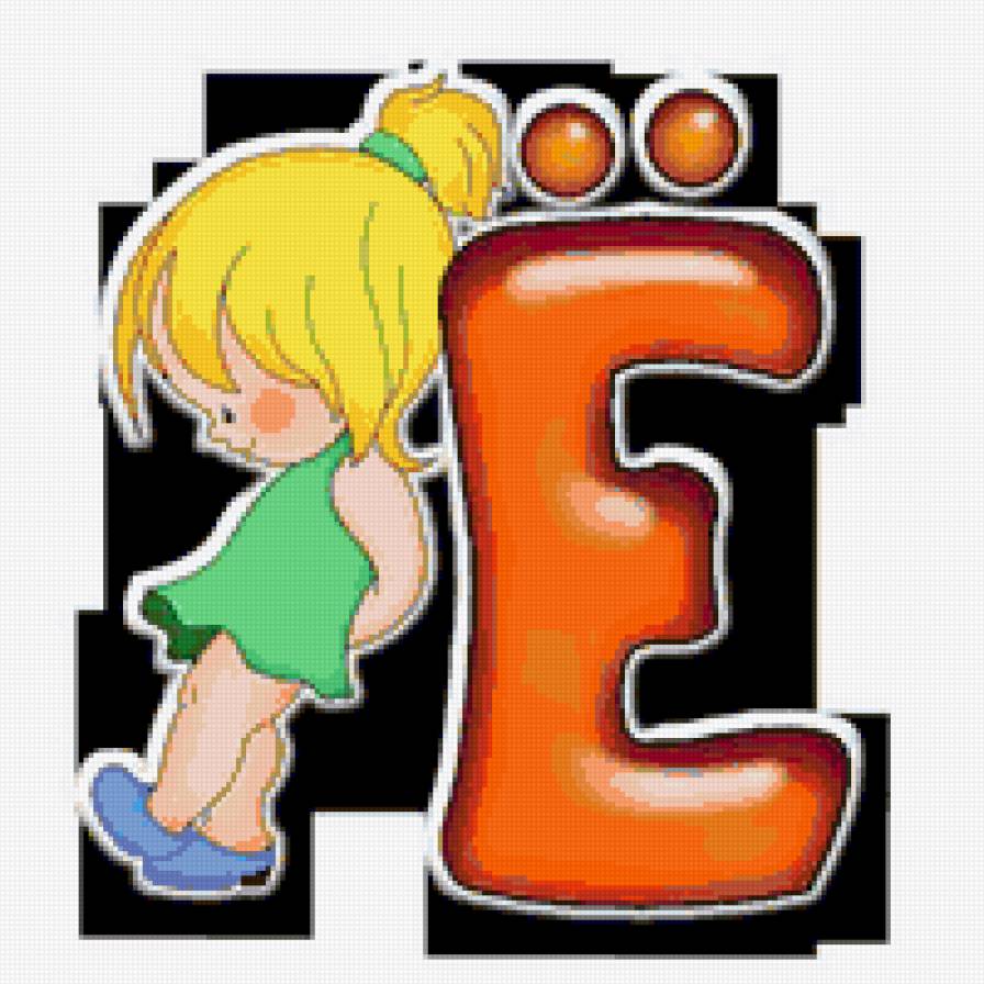 Серия "АЗБУКА" - Ё - вышиваем малышам, азбука в картинках - предпросмотр