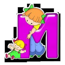 Схема вышивки «Серия "АЗБУКА" - М»