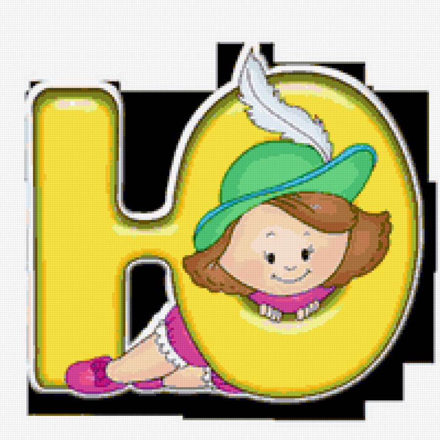 Серия "АЗБУКА" - Ю - азбука в картинках, вышиваем малышам - предпросмотр