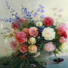 Схема вышивки «Натюрморт с маслинами»