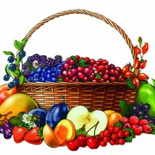 Схема вышивки «Фруктовое изобилие»