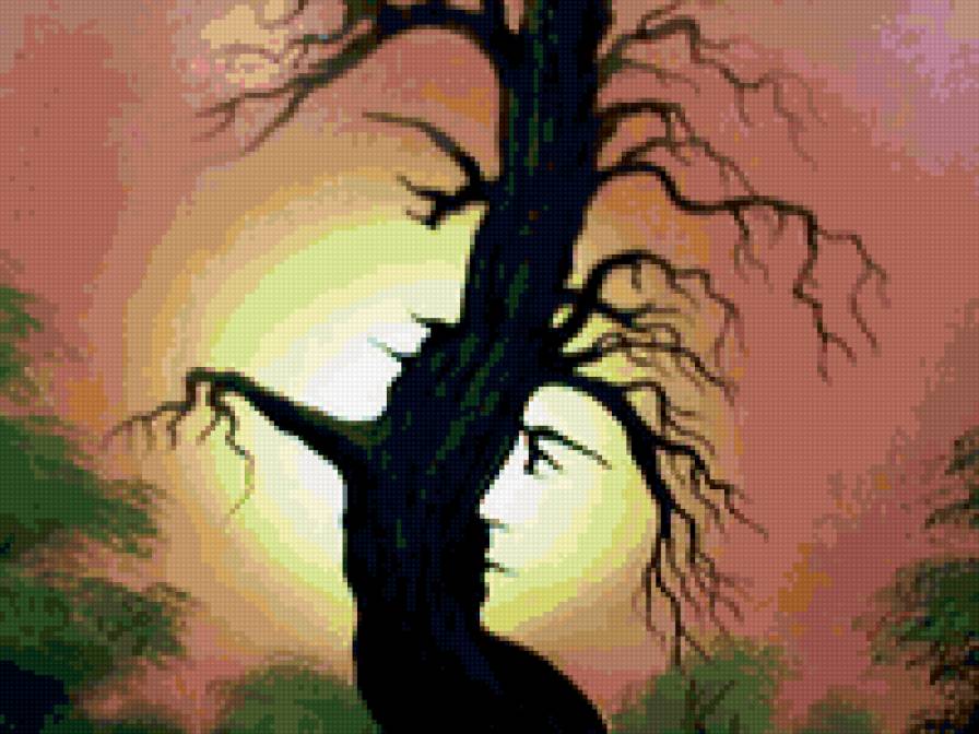 Двое. Иллюзия - иллюзия. пара, природа - предпросмотр