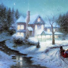 Схема вышивки «Усадьба»