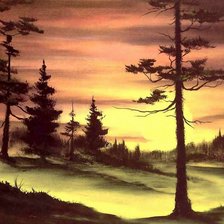 Схема вышивки «Закат»