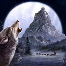 Схема вышивки «На севере»