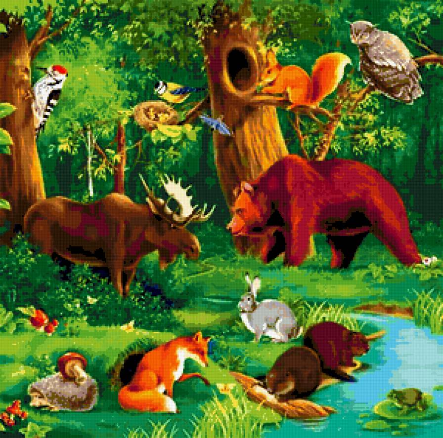 Зверюшки для детей - предпросмотр