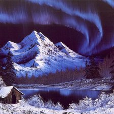 Схема вышивки «Северное сияние.»