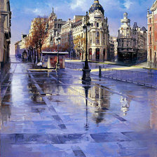 Схема вышивки «городской пейзаж»