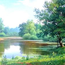 Схема вышивки «Пейзаж»