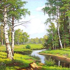 Схема вышивки «Пейзаж»